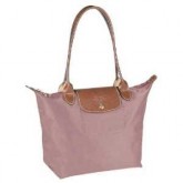 Sac a Main Longchamp Logo soldes sorties Online Shopping Moyen Rose